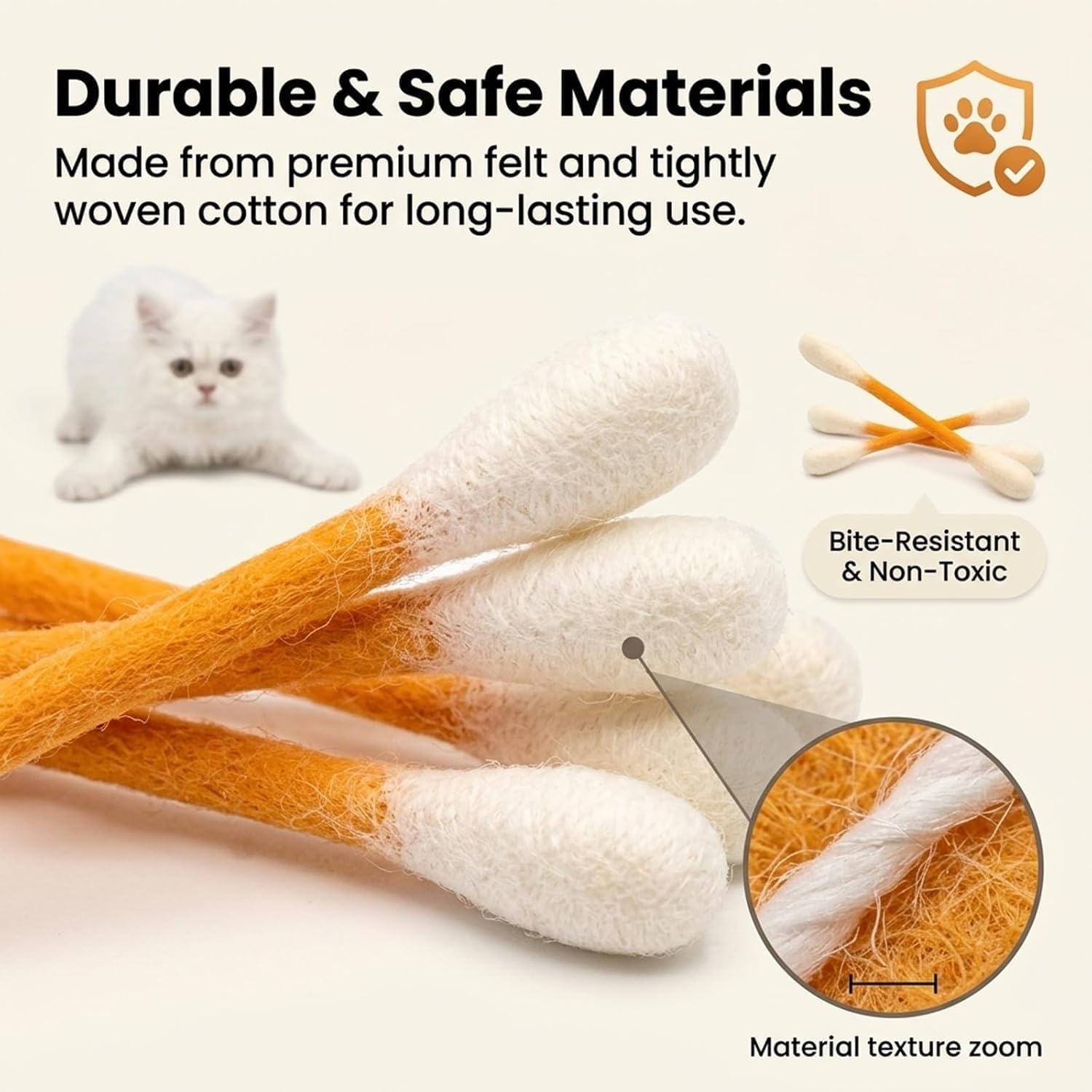 CatJoy Max – Swabs Large Size Cat Toys with Catnip