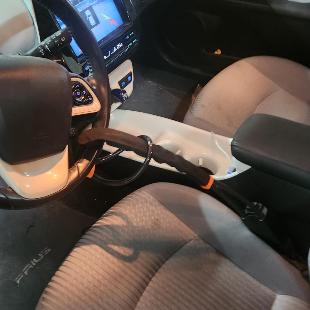 DriveDefender | Seat Belt + Steering Wheel Car Lock System