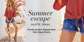 BlueBelle - Distressed Denim Shorts