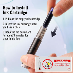 InkGlide – Retractable Fine Fountain Pen Set
