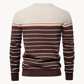 Atlantic Stripe Cotton Sweater | Lupi