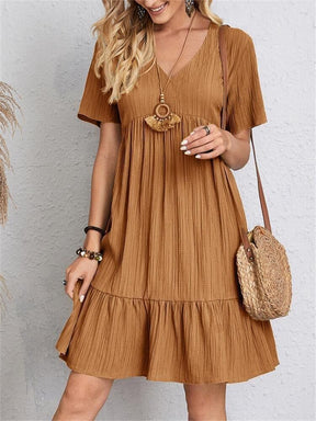 VintageMuse – Retro V-Neck Women’s Top