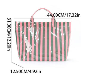 CarryWave – Durable Canvas Striped Tote Bag