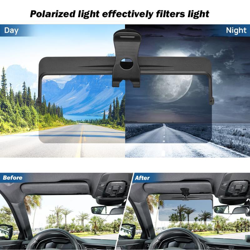 DriveShade X – Anti-Glare Visor Extender Lens
