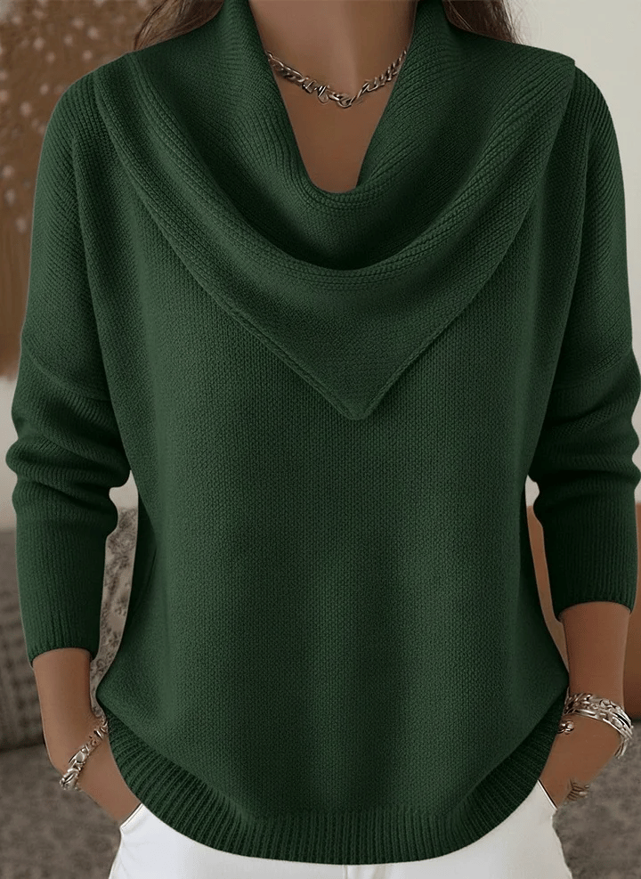 AuraKnit – Triangle Neck Pullover