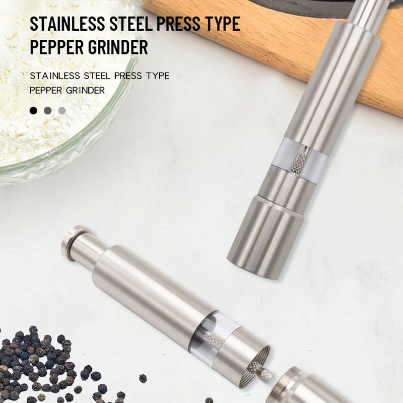 GrindMaster – Stainless Steel Salt And Pepper Grinder