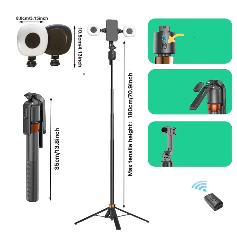 VibeTrack – Smart Selfie Stick Smooth Auto Capture