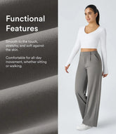 EleganceFit – High Waist Straight Casual Pants