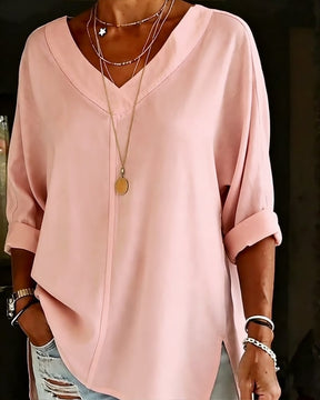 LunaCot Vee – Relaxed Cotton Top