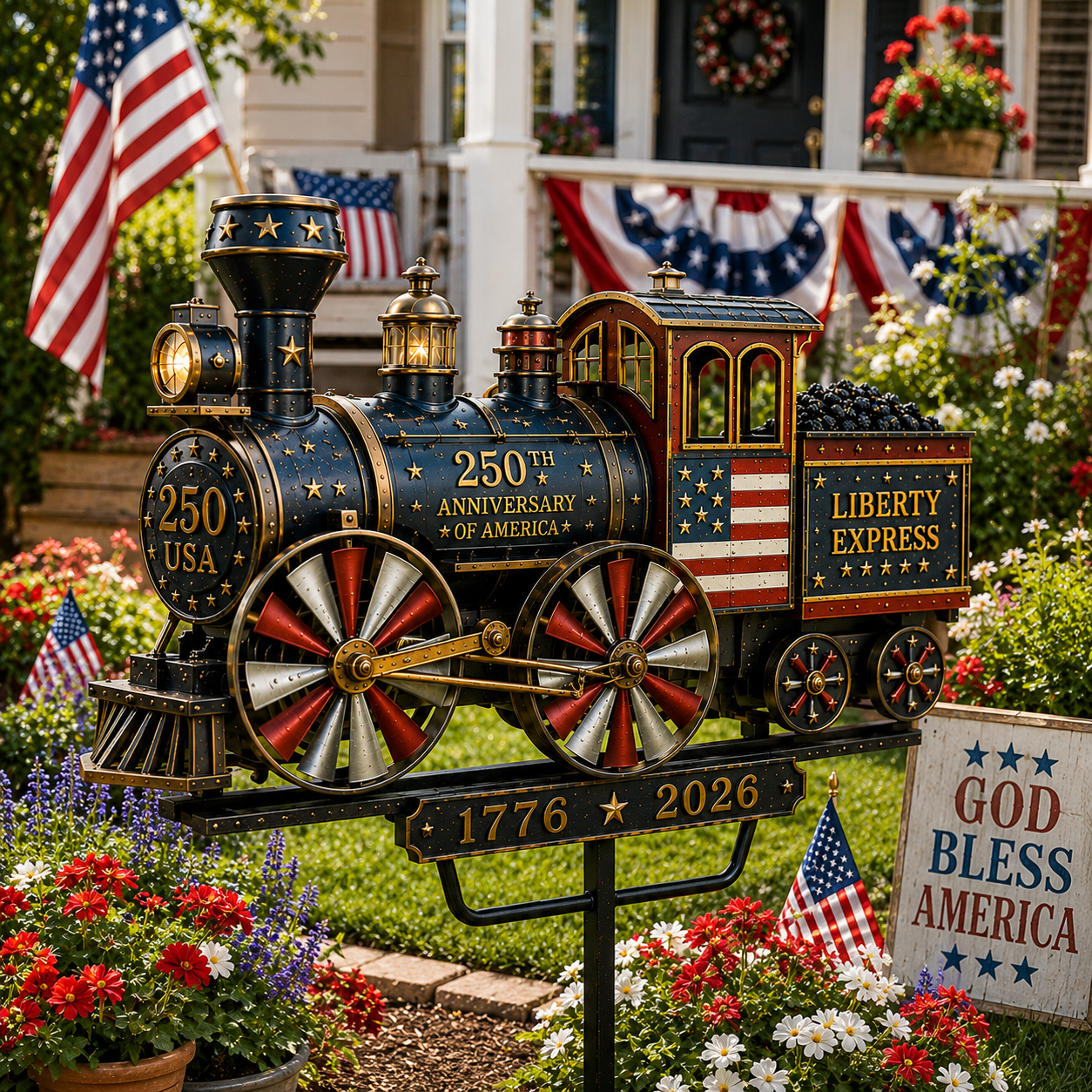 AmericanLegacy – Vintage Wind Train Yard Decor
