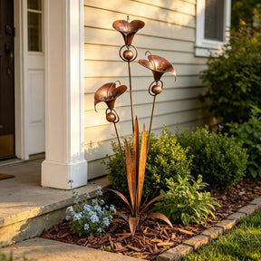 EmberPetal – Handcrafted Copper Lily Accent