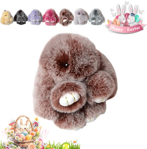 HopCharm – Cute Plush Bunny Keychain