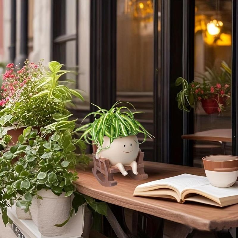 ArtSeat – Unique Chair-Shaped Resin Planter Vase