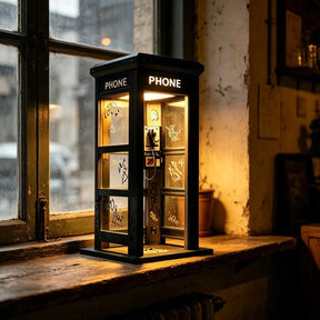 NoirBooth Glow - Vintage Phone Booth Ambient Lamp