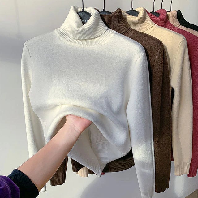 GlowThread – Cozy Turtleneck Pullover Sweater