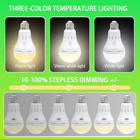 BrightEase – Rechargeable LED Bulb with Remote Control