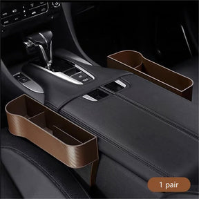 DriveMate – Multi Pocket Leather Car Seat Storage Organizer