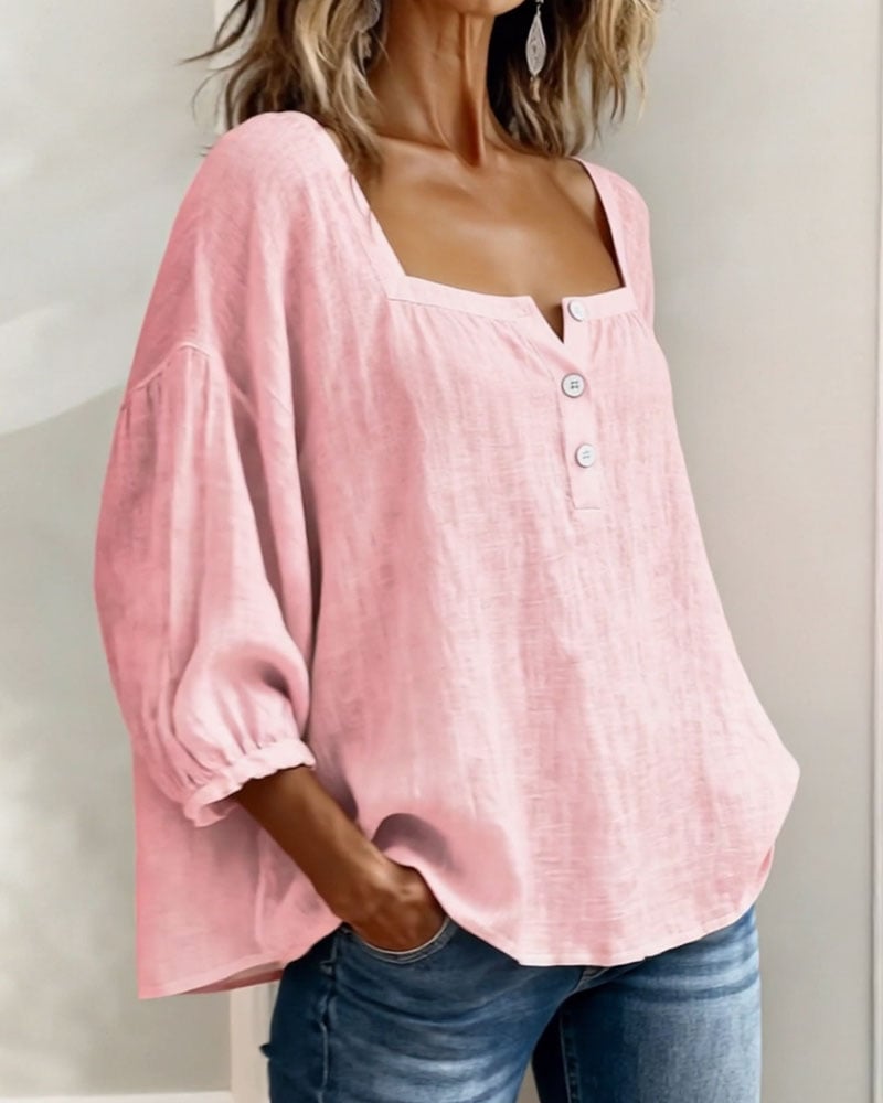 BreezeBelle – Lantern Sleeve Top