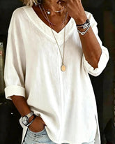 LunaCot Vee – Relaxed Cotton Top