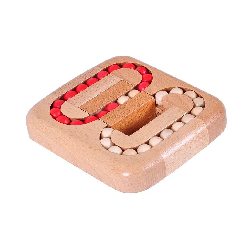 TwistCraft – Magic Bean Rotating Wooden Puzzle Toy