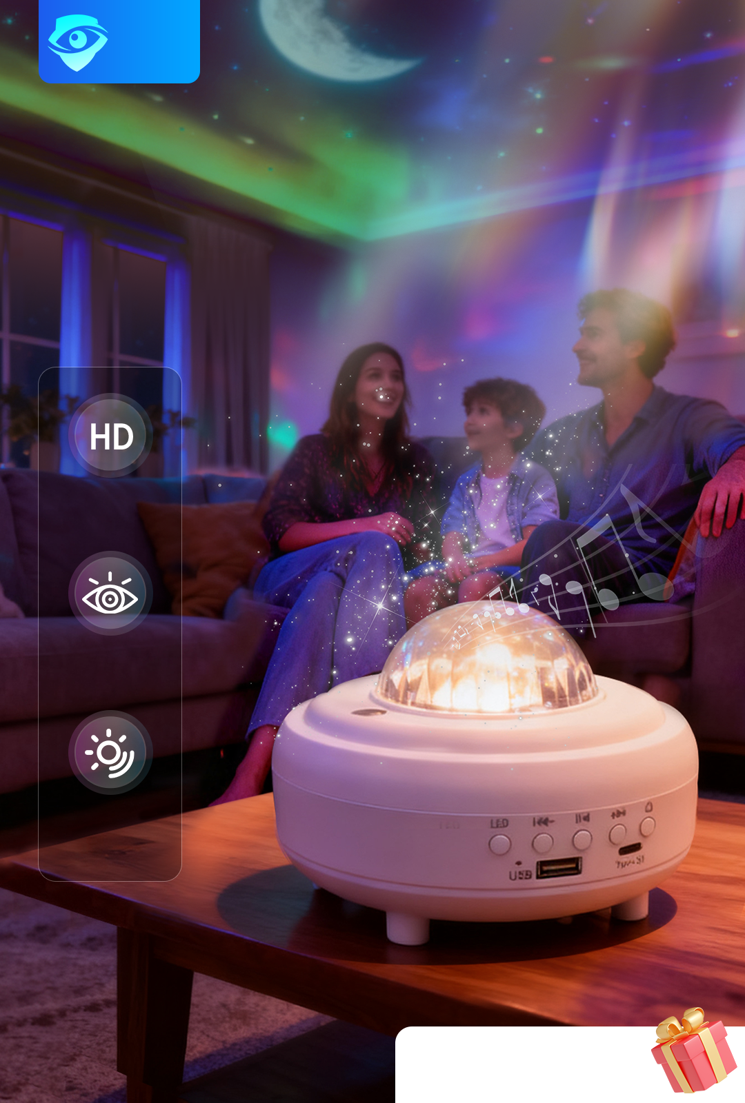 NebulaBloom – Aurora Galaxy Projector