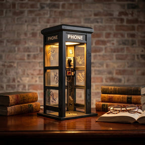 NoirBooth Glow - Vintage Phone Booth Ambient Lamp