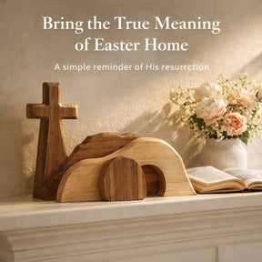 🔥Last Day 49% OFF - The Wooden Resurrection Cross & Empty Tomb That Reminds Your Family What Easter Is Really About
