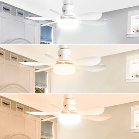 BreezeGlow – Socket Ceiling Fan with Adjustable LED Lighting