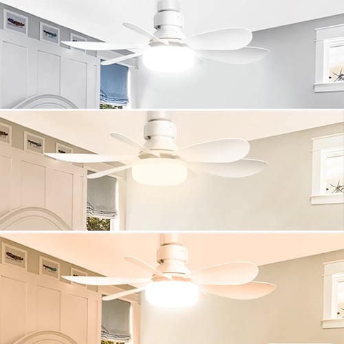 BreezeGlow – Socket Ceiling Fan with Adjustable LED Lighting