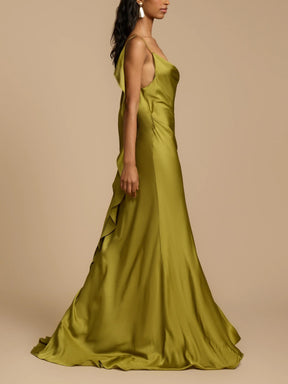 VelvetGrace – Elegant Comfort Slit Maxi Dress