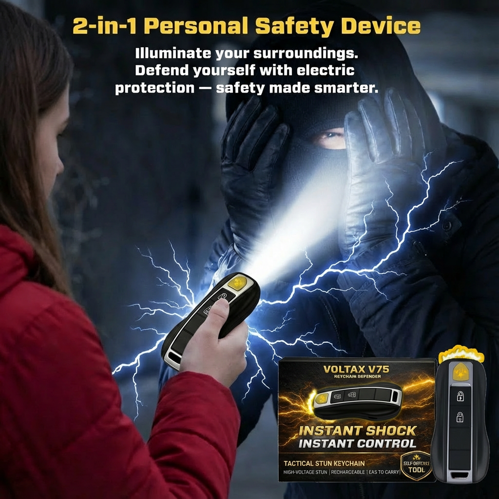 💥 2026 Hot Sale 75% OFF ️🔦 SUPTRUCK™ Voltax 75M Stun Car Keychain ⚡