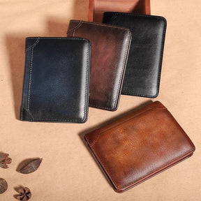 LumeVault – Premium Top-Grain Leather Security Wallet