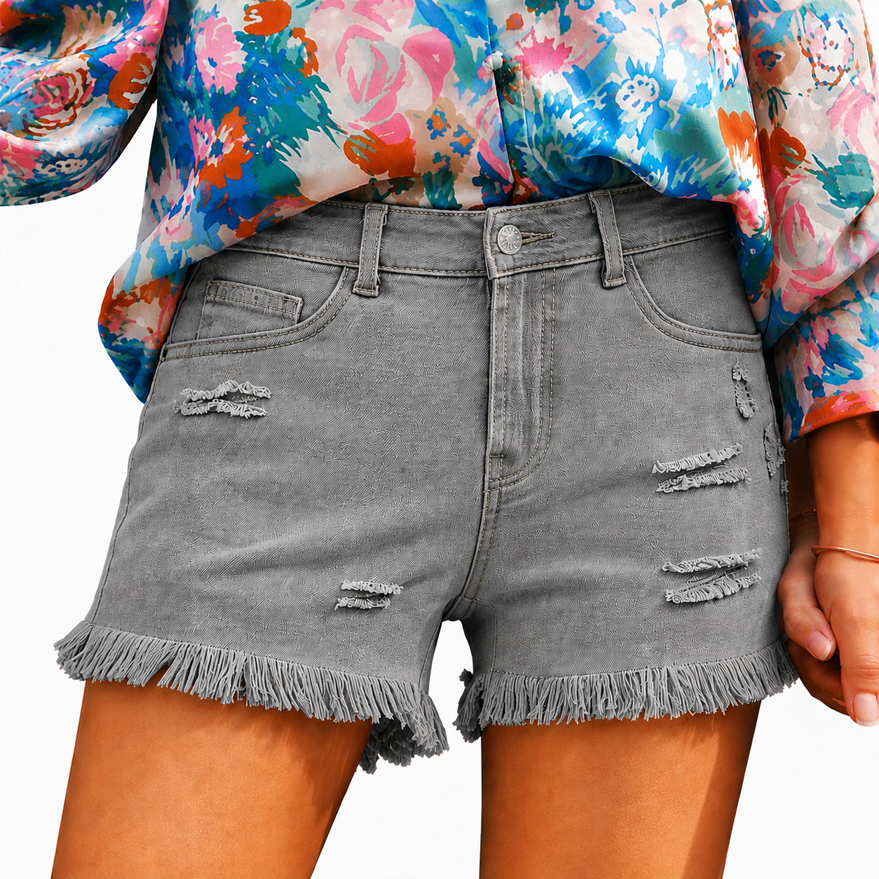 UrbanEase – Women’s Casual Denim Shorts