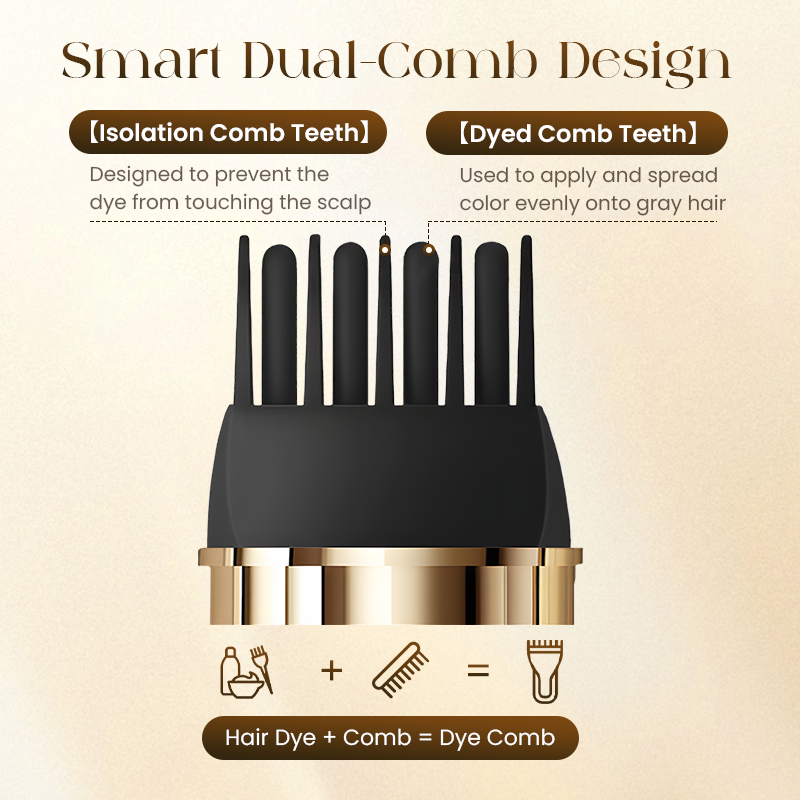 ShadeMatch – Dual Comb Hair Color Tool Natural Finish