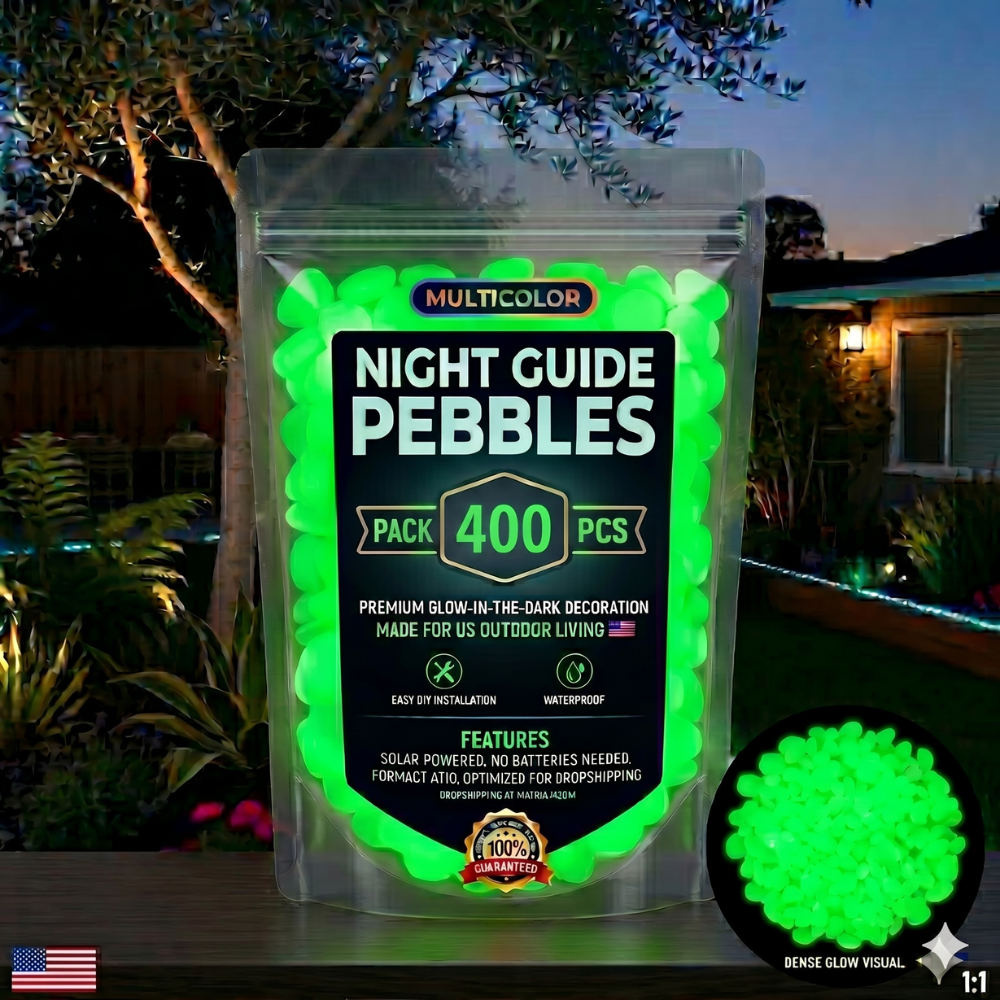 AuraPebble – Glow Garden Stones