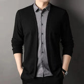 Cardigan Illusion™ – 2-in-1 Layered Shirt & Cardigan