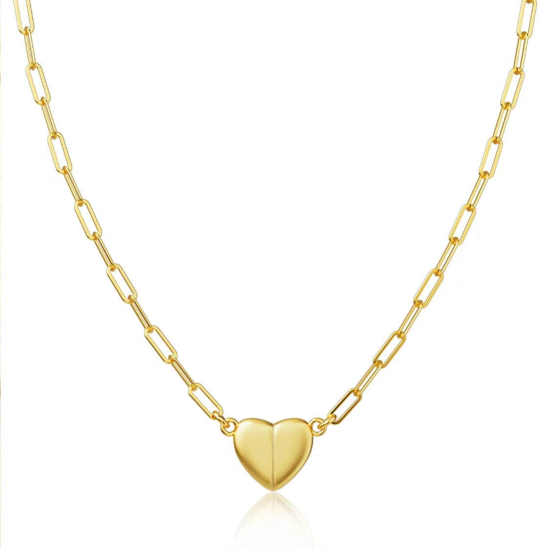HeartLink – Magnetic Heart Pendant Necklace