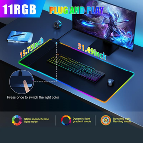 LumiDesk – RGB Waterproof Gaming Mouse Pad