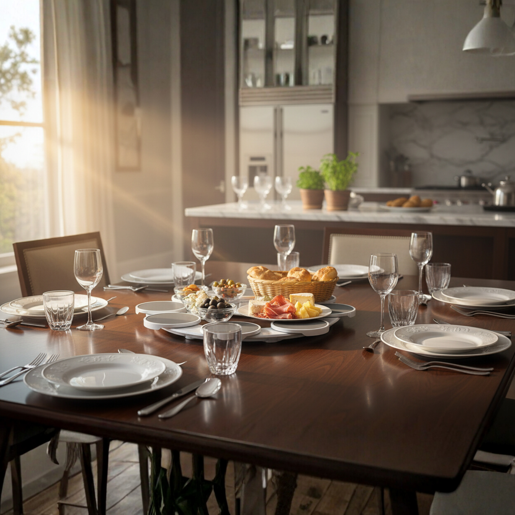 DineRound - Rotating Serving Tray