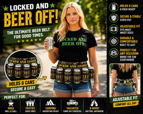 DrinkMate – Adjustable 6-Can Beverage Holster Belt