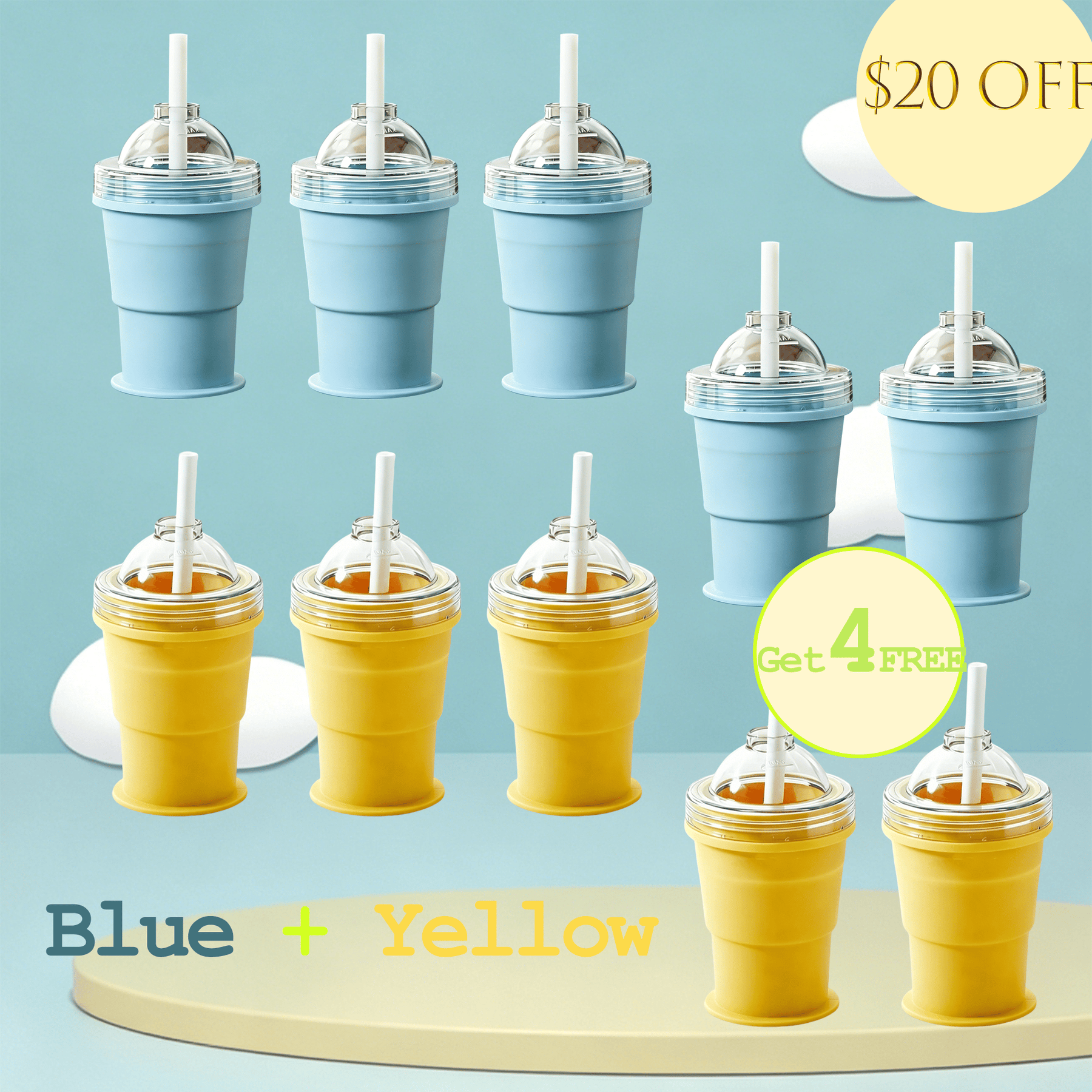ChillCup – Foldable Silicone Ice Ball Drink Cup