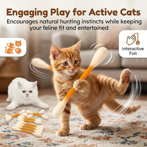 WhiskerFun – Multi Cat Swab Toy Set