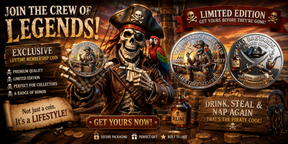 RumRaider – Double-Sided Pirate Challenge Coin