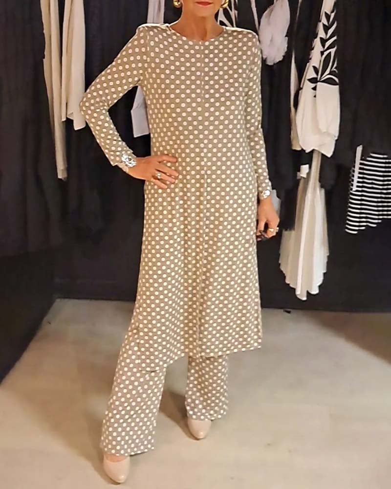 SoftDot Harmony Set – Casual Two-Piece Outfit