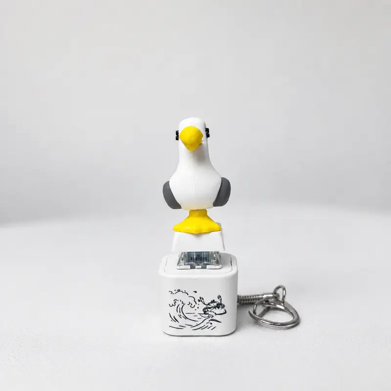 SquawkKey – Funny Seagull Button Keychain
