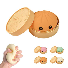 SquishJoy – Ultra-Rare Rainbow Smiling Dumpling Squishy Toy