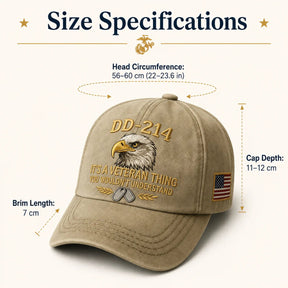 HonorWear – 3D Embroidered Veteran Cap