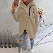 FlexiCurve – Stylish Plus Size Half Zip Hoodie