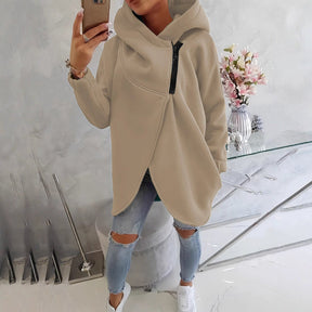 FlexiCurve – Stylish Plus Size Half Zip Hoodie