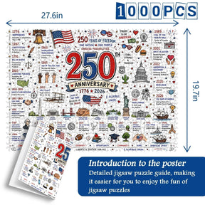 FreedomPiece – 1000 Piece USA Themed Puzzle Set